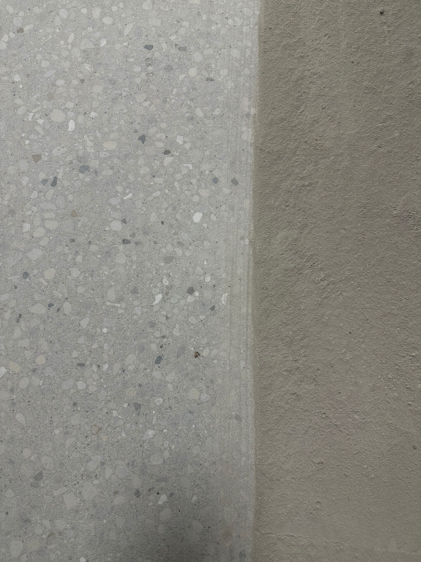 Polished Concrete before installation - raw unfinished concrete surface